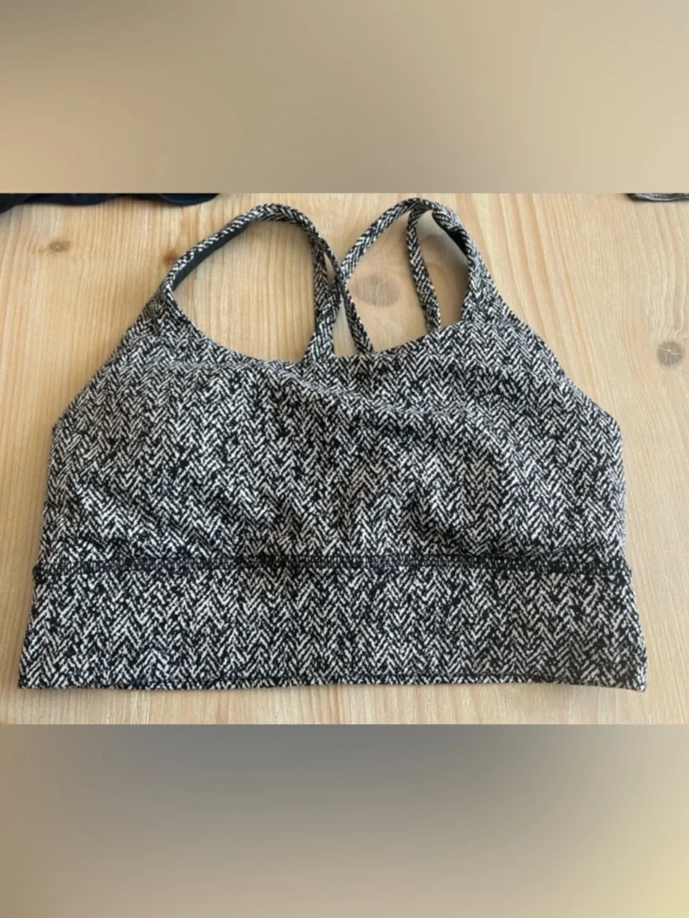 Lululemon Longline Energy bra Herringbone size 6